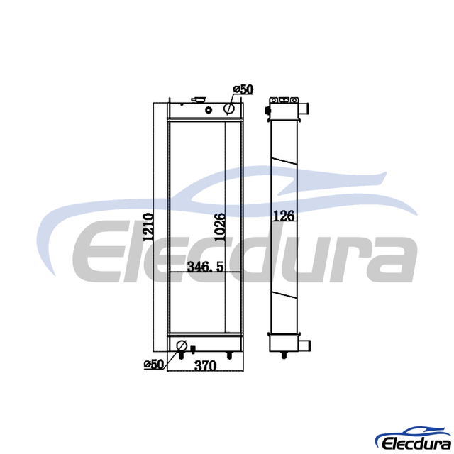 LC05P00043S001 KOBELCO SK350-8 Radiator