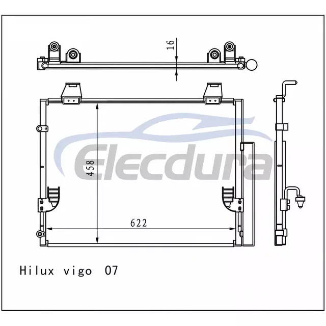 88460-0K080 Toyota Hilux Vii Pick-Up 2006-2008 A/C Condenser Assembly