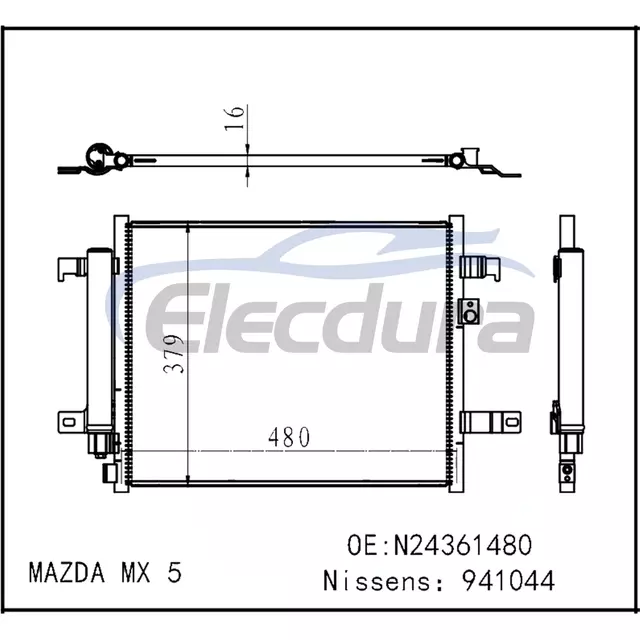 N24361480 Mazda Mx-5 Miata 2016-2024 A/C Condenser