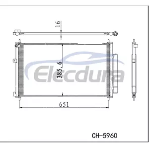 13453205 Opel Corsa 2014-2023 A/C Condenser 16mm Core