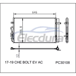 42465904 Chevrolet Bolt EV 2017-2019 A/C Condenser