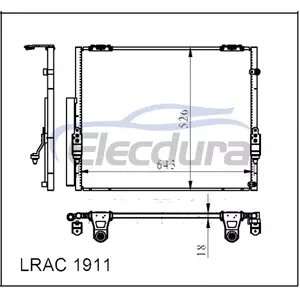 884600C100 Toyota Sequoia 2008+ A/C Condenser 18mm Core