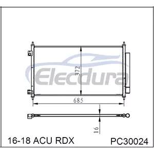 80110TX4A11 Honda Acu Rdx 2016-2018 A/C Condenser