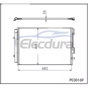 97606S8500 Hyundai Palisade 2020-2021 A/C Condenser
