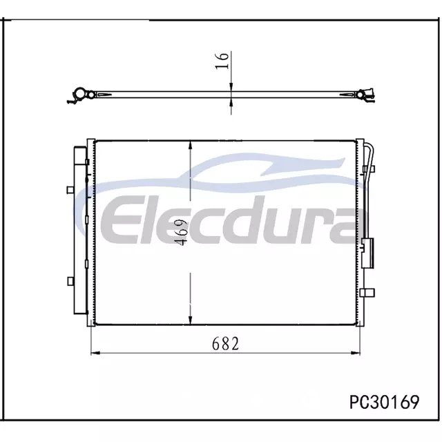 97606S8500 Hyundai Palisade 2020-2021 A/C Condenser
