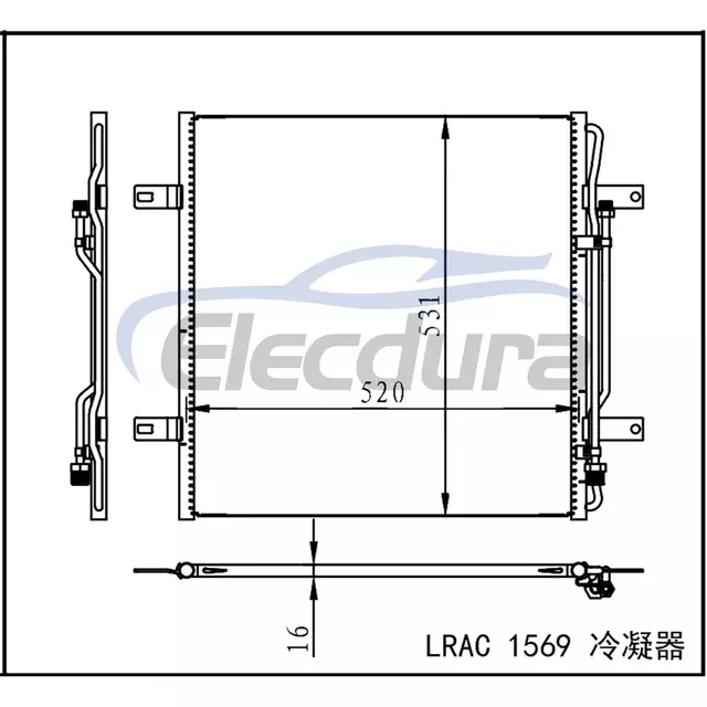 A9705000054 Mercedes-Benz Atego 1998-2004 A/C Condenser