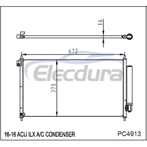80110TV9A01 Honda Acu Ilx 2016 A/C Condenser