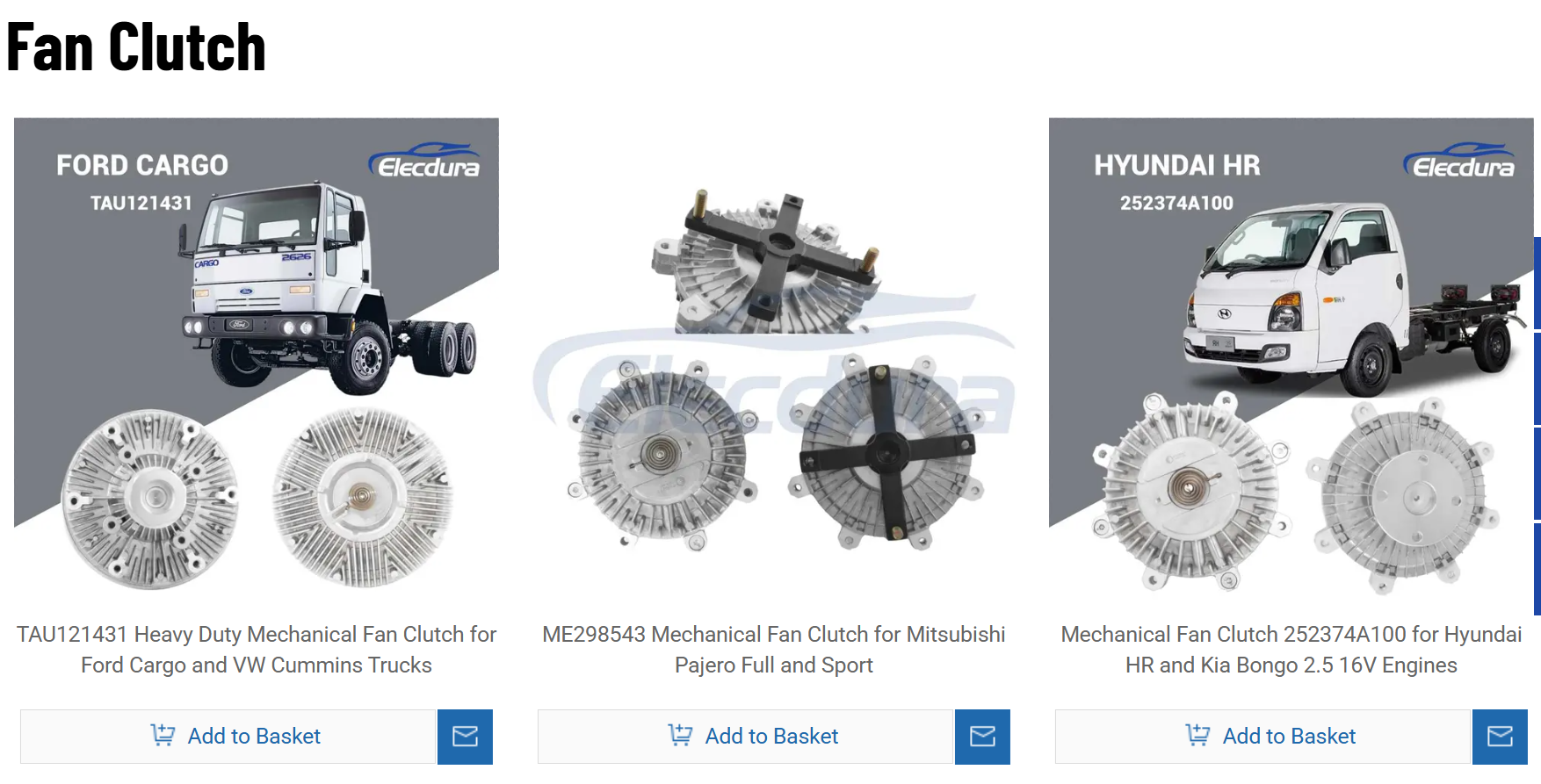 Elecdura fan clutch manufacturer wholesale supplier