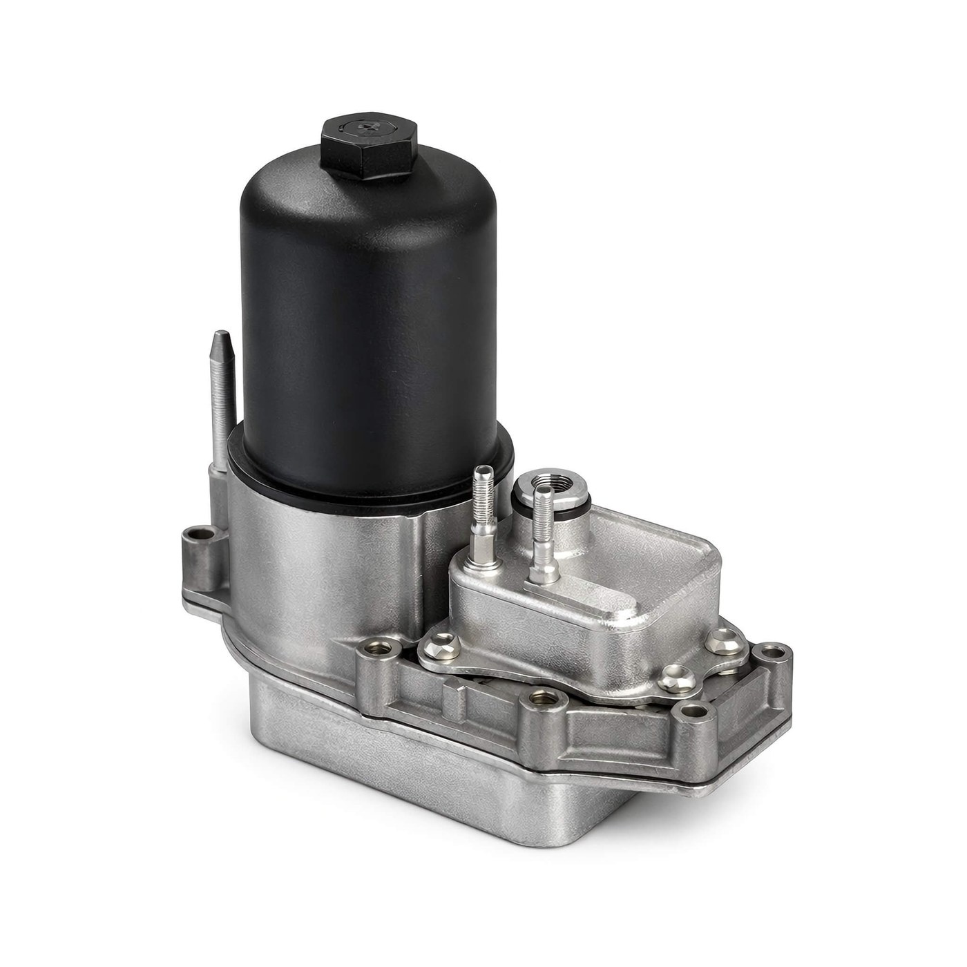 Engine oil cooler for on-highway trucks and commercial vehicles