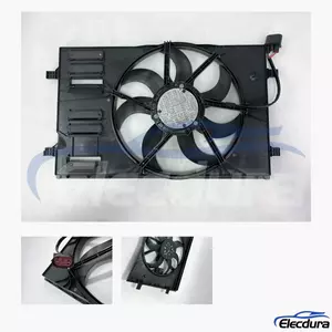 Volkswagen Golf / Golf GTI / Golf R / Alltrack / SportWagen / e-Golf Bezkomut&aacute;torov&aacute; sestava ventil&aacute;toru chladiče...