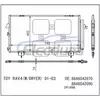 8846042070 Toyota Rav4 2001-2003 A/C Condenser Assembly 16mm Core