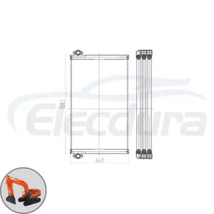 YA00004881 Hitachi ZAX870-3 hydraulic oil cooler wholesale aftermarket replacement for excavator parts distributors
