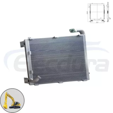 Hydraulic Oil Cooler 20Y-03-63110 717x1025mm wholesale supplier for Komatsu PC200-6 PC220-6 bulk order aftermarket replacement