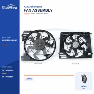 Radiator Cooling Fan Assembly for Mercedes-Benz 1000W 1679061904 Bulk Supply