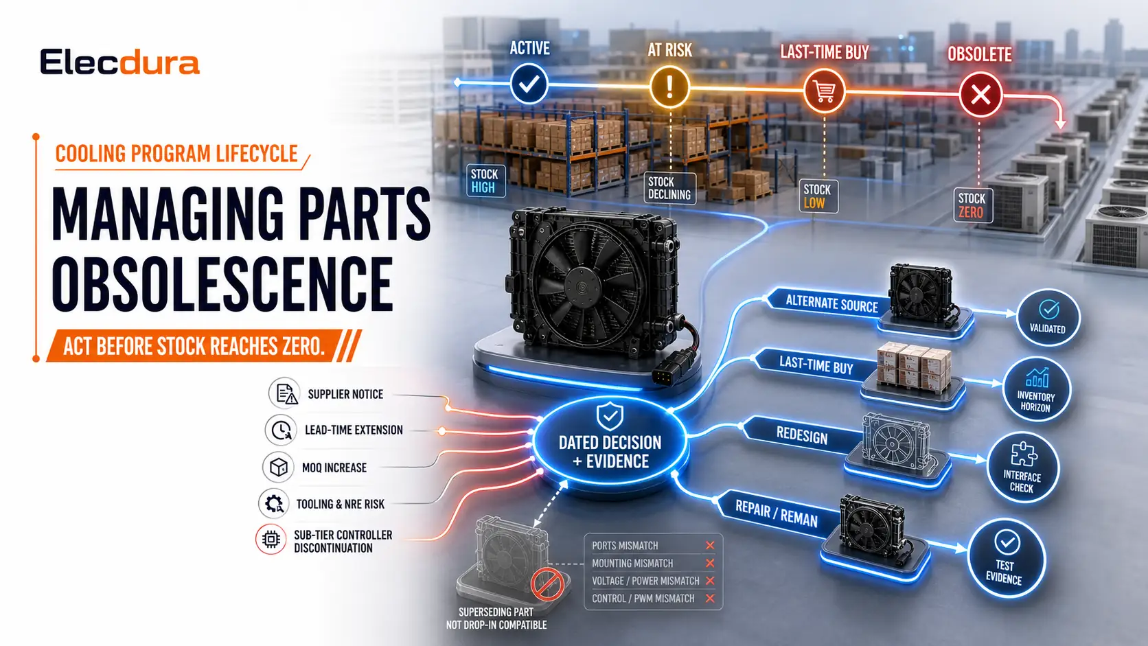 Managing Parts Obsolescence in Cooling and HVAC Programs