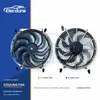 Lama curva universale Ventola di raffreddamento radiatore da 14 pollici cromata 220 W all'ingrosso