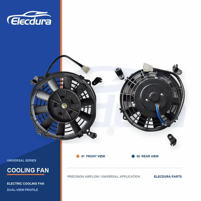 Kipas Pendingin Radiator Universal 7 Inci Pisau Lurus 220W Grosir