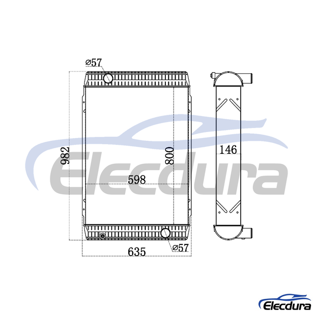 11110705 Volvo EC240B EC290B Radiateur