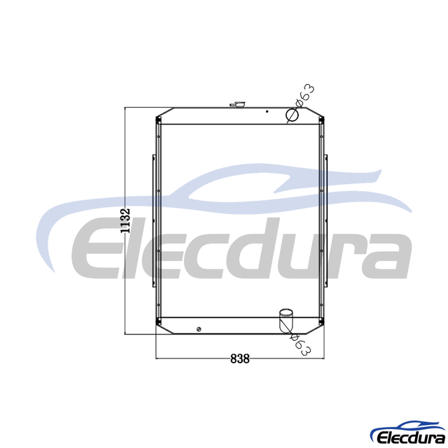 11N8-47111 Hyundai R305-7 Water Radiateur montage