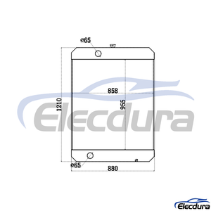 7Y-1362 Caterpillar E330A Water Tank Radiator Core