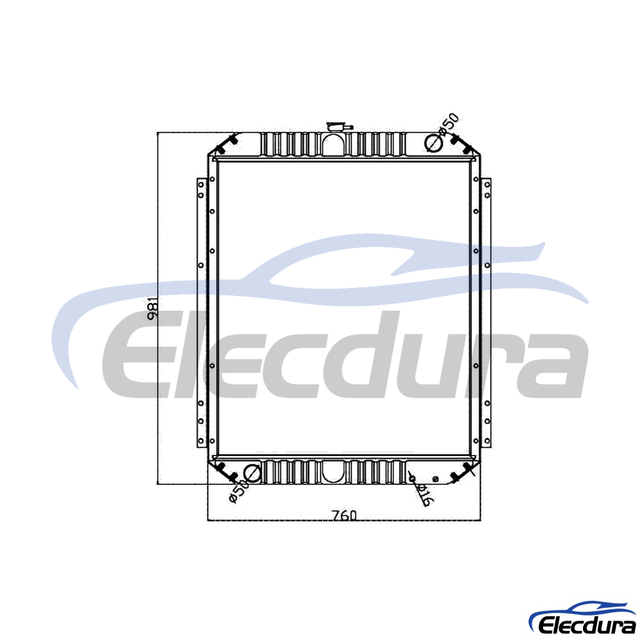 20Y-03-31111 KOMATSU PC200-7 Radiator