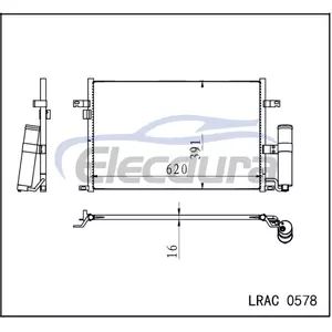 96484931 Chevrolet Lacetti 2004+ A/C Condenser