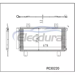 80100T21A02 Acura Integra 2023-2025 ชุดคอนเดนเซอร์เครื่องปรับอากาศ