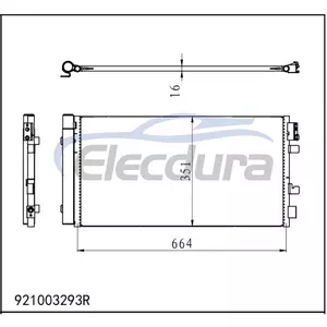 921003293R Renault Fluence L3_ 2010-2014 A/C Condenser