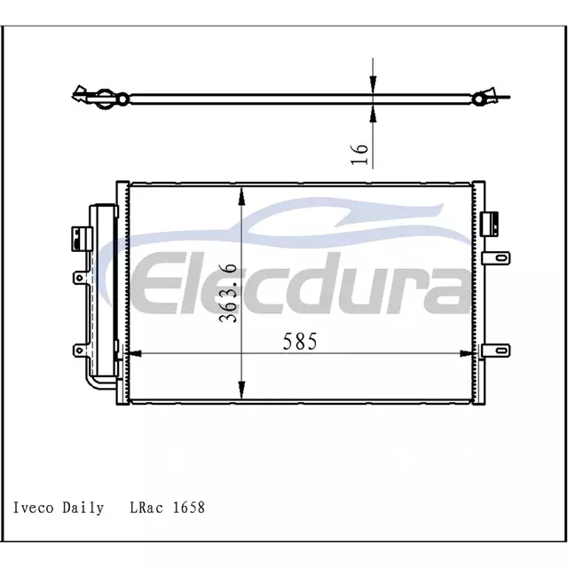 5801255825 Iveco Daily 2011-present A/C Condenser