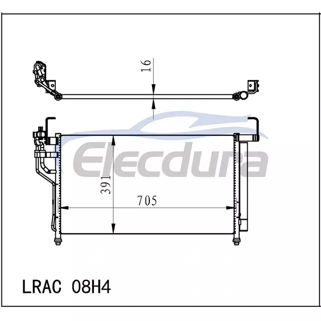 97606-4H200 Hyundai H-1 2007+ 2.5TD / 2.4G A/C Condenser