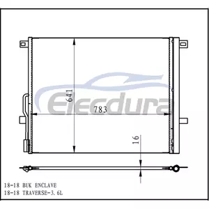 84212781 Buick Enclave 2018+ A/C Condenser with Receiver/Drier