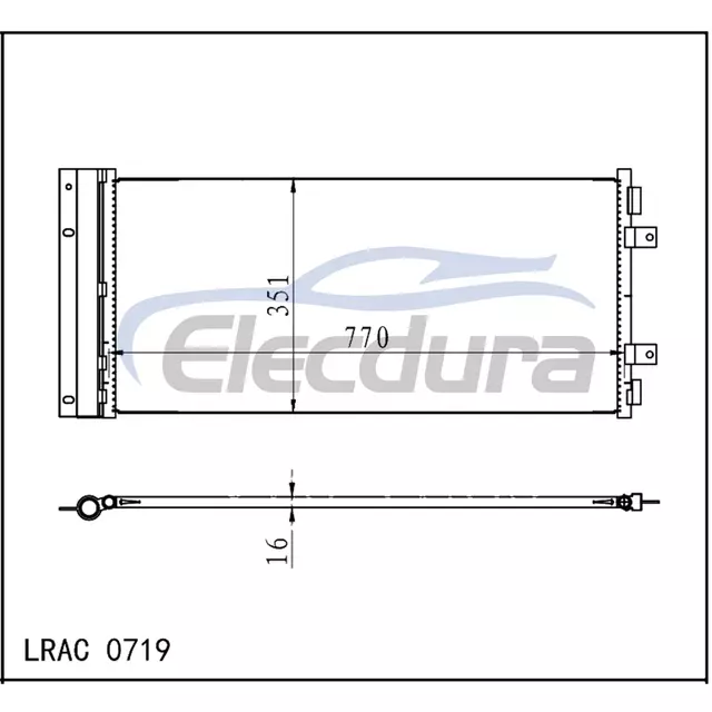 45104130001390 KAMAZ 54901 12D A/C Condenser