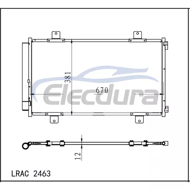95310-61M00 Suzuki Sx4 S-Cross 2013-2016 A/C kondensator