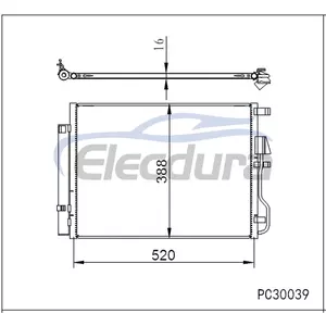 8846024140 Lexus Gs450h 2016-2018 3.5L A/C Condenser