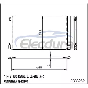 13241737 Buick Regal 2011-2013 A/C Condenser Assembly