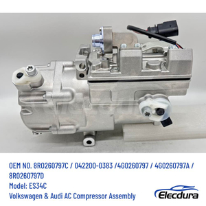 ES34C electric AC compressor for Audi Q5 A6 A8 S6 Hybrid OE 8R0260797C 4G0260797A Denso 042200-0383