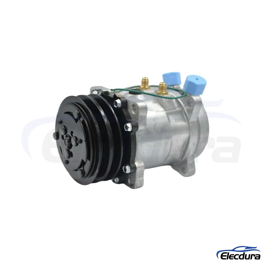 Sanden-Type 507 A2 125mm 12V R134a universal AC compressor