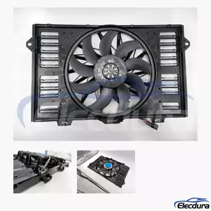 97010606106 Porsche Brushless Radiator Cooling Fan Assembly aftermarket wholesale replacement
