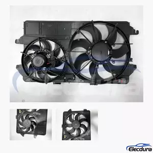 7T168C607NB Ford Dual Radiator Cooling Fan Assembly aftermarket wholesale replacement