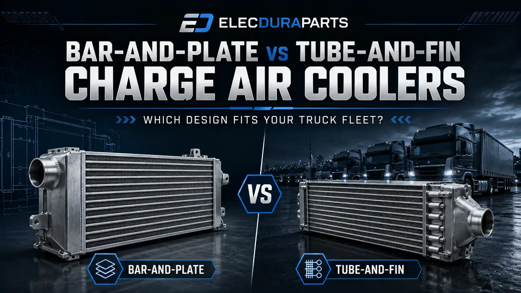 Pendingin Udara Bar-and-Plate vs Tube-and-Fin Charge: Desain Mana yang Sesuai dengan Armada Truk Anda?