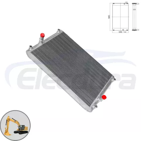 Full assembly hydraulic oil cooler 508-6291 suitable for Caterpillar E320GC. Heavy duty aluminum design available for large volume wholesale