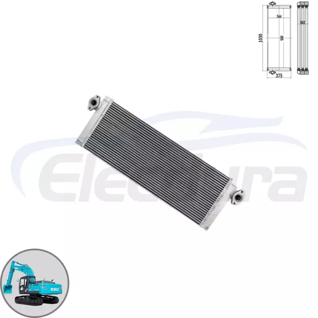 Pendingin oli hidraulik premium LQ05P00041S006 untuk ekskavator Kobelco SK260-8, suku cadang mesin berat grosir massal.