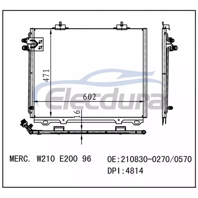 210830-0270 Mercedes-Benz E300d W210 1995-1999 A/C Condenser
