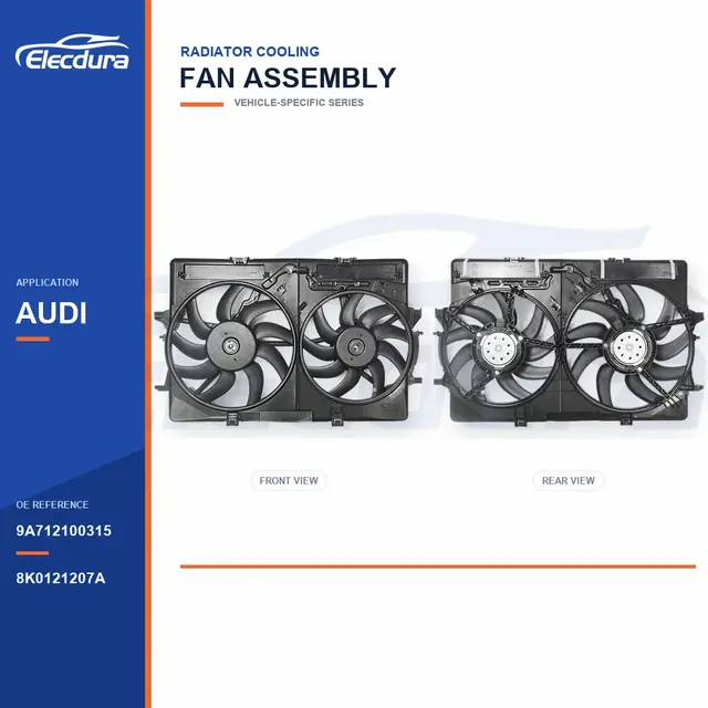 Radiator Cooling Fan Assembly for Audi 9A712100315 Bulk Supply