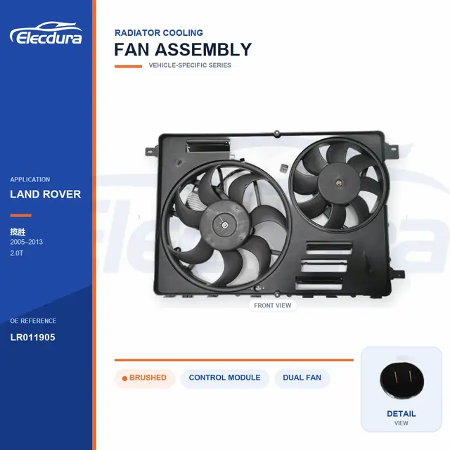 Radiator Cooling Fan Assembly for Land Rover Range Rover LR011905 Bulk Supply