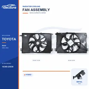 Radiator Cooling Fan Assembly for Toyota RAV4 Prime 16360-25030 Bulk Supply
