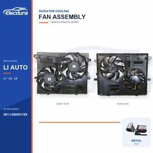 Radiator Cooling Fan Assembly for Li Auto L7 / L8 X01-13080011XX Bulk Supply