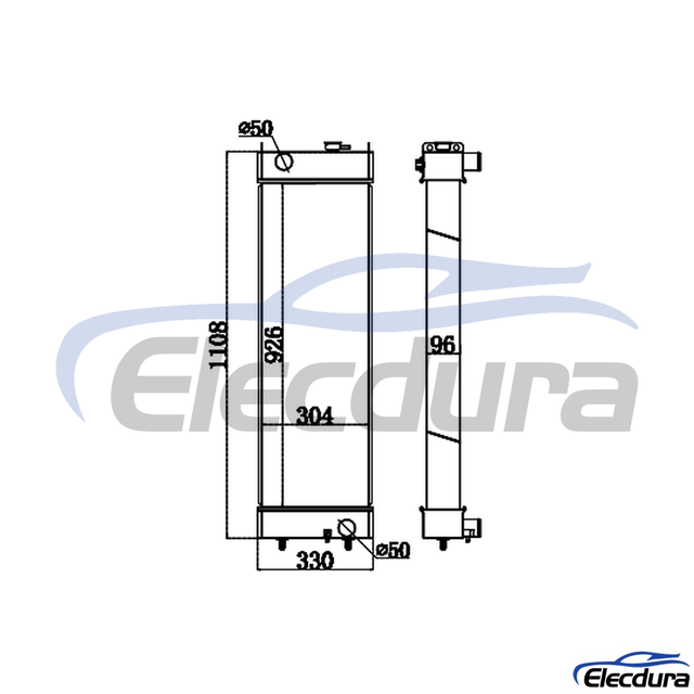 326-3867 CAT E315D Radiator