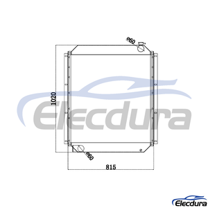 4345593 HITACHI EX300-3 Radiator