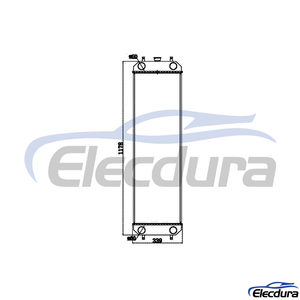 4693833 HITACHI ZX240-3 Radiator